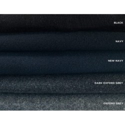 Klassischer Melton Wool Navy Pea Mantel