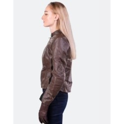 Course Beemer Damen Motorrad Jacke Braun