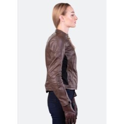 Course Beemer Damen Motorrad Jacke Braun