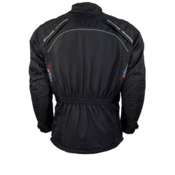 RO780 Motorradjacke mit entnehmbarer Regenmembrane Belüftung CE Protektoren schwarz