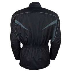 RO10003 Motorradjacke in Schwarz Grau