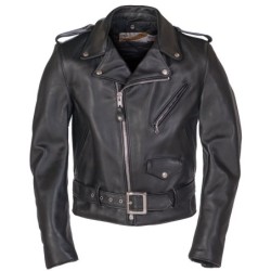 Klassische Perfecto Lenkleder Motorradjacke aus Leder