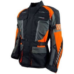 RO16012 Motorradjacke in Schwarz Orange