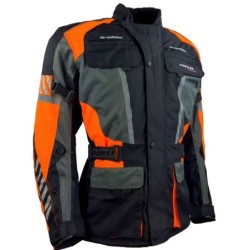 RO16012 Motorradjacke in Schwarz Orange