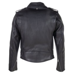 Klassische Perfecto Lenkleder Motorradjacke aus Leder