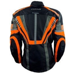 RO16012 Motorradjacke in Schwarz Orange