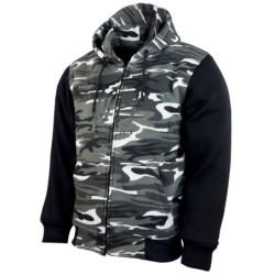 RO3350 Hoodie mit Aramid Protektoren camouflage schwarz weiss