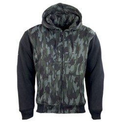 RO3340 Hoodie mit Aramid Protektoren camouflage schwarz