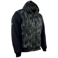 RO3340 Hoodie mit Aramid Protektoren camouflage schwarz