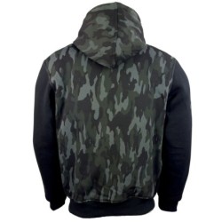 RO3340 Hoodie mit Aramid Protektoren camouflage schwarz