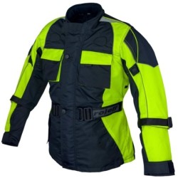 RO433K Motorradjacke für Kinder neongelb