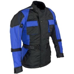 RO431K Kinder Motorradjacke CE-Protektoren blau