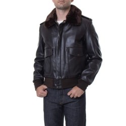 A-2 Nacktes Rindsleder Flight Jacket aus Leder