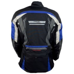 RO15112 Motorradjacke in Schwarz Grau Weiß Blau