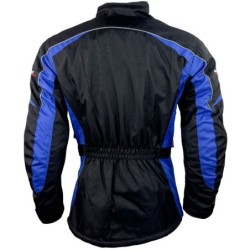 RO702 Motorradjacke in Schwarz Blau