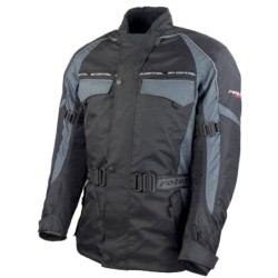 RO701 Motorradjacke in Schwarz Grau