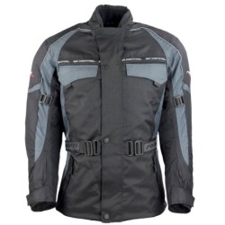 RO701 Motorradjacke in Schwarz Grau