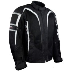 RO607 Leichte Motorrad Sommerjacke mit großen Meshgewebeflächen