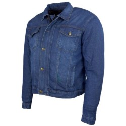 RO1515 Blaue Roller Motorrad Jeansjacke mit Aramidverstärkung