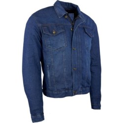 RO1515 Blaue Roller Motorrad Jeansjacke mit Aramidverstärkung