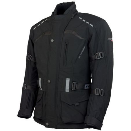 RO1512 Schwarze Softshell Motorradjacke