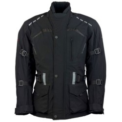 RO1512 Schwarze Softshell Motorradjacke