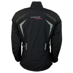 RO1512 Schwarze Softshell Motorradjacke