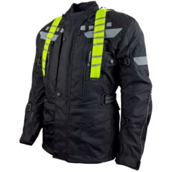 RO773 Motorradjacke mit abnehmbaren Neon-Koller