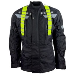 RO773 Motorradjacke mit abnehmbaren Neon-Koller