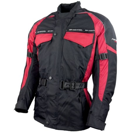 RO703 Motorradjacke in Schwarz Rot