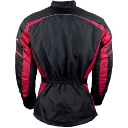 RO703 Motorradjacke in Schwarz Rot