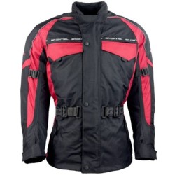 RO703 Motorradjacke in Schwarz Rot