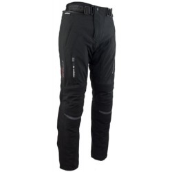 RO400 Schwarze Softshell Motorradhose mit Belüftungssystem Klimamembrane und Thermofutter