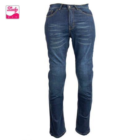 RO185 Blaue Aramid Motorradjeans mit Protektoren für Damen 26-40