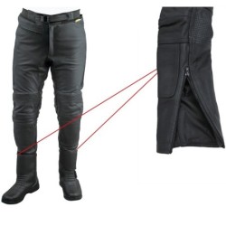 RO16 Stiefel Motorradhose aus hochwertigem Rind-Nappaleder und kompletter Sicherheitsausstattung