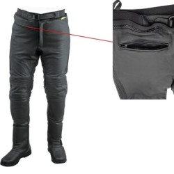 RO16 Stiefel Motorradhose aus hochwertigem Rind-Nappaleder und kompletter Sicherheitsausstattung