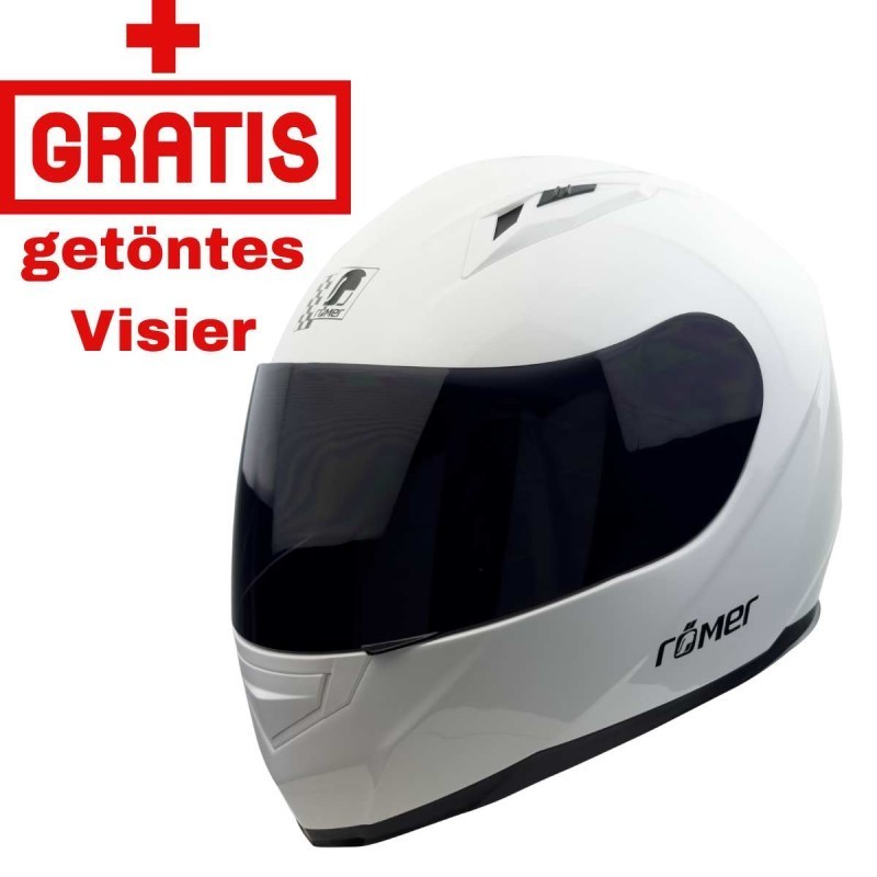 RO20042 Weißer Integralhelm GRÖSSE XS-XL