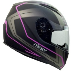 RO201707 Integralhelm in Schwarz Pink GRÖSSE XS-L