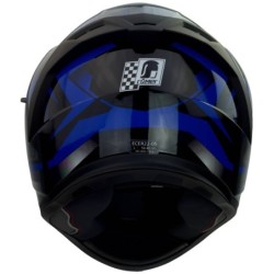 RO202213 Integralhelm mit Sonnenvisier blau glänzend GRÖSSE XS-XL