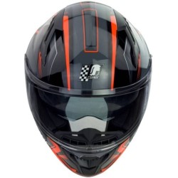 RO202212 Integralhelm mit Sonnenvisier Neonorange glänzend